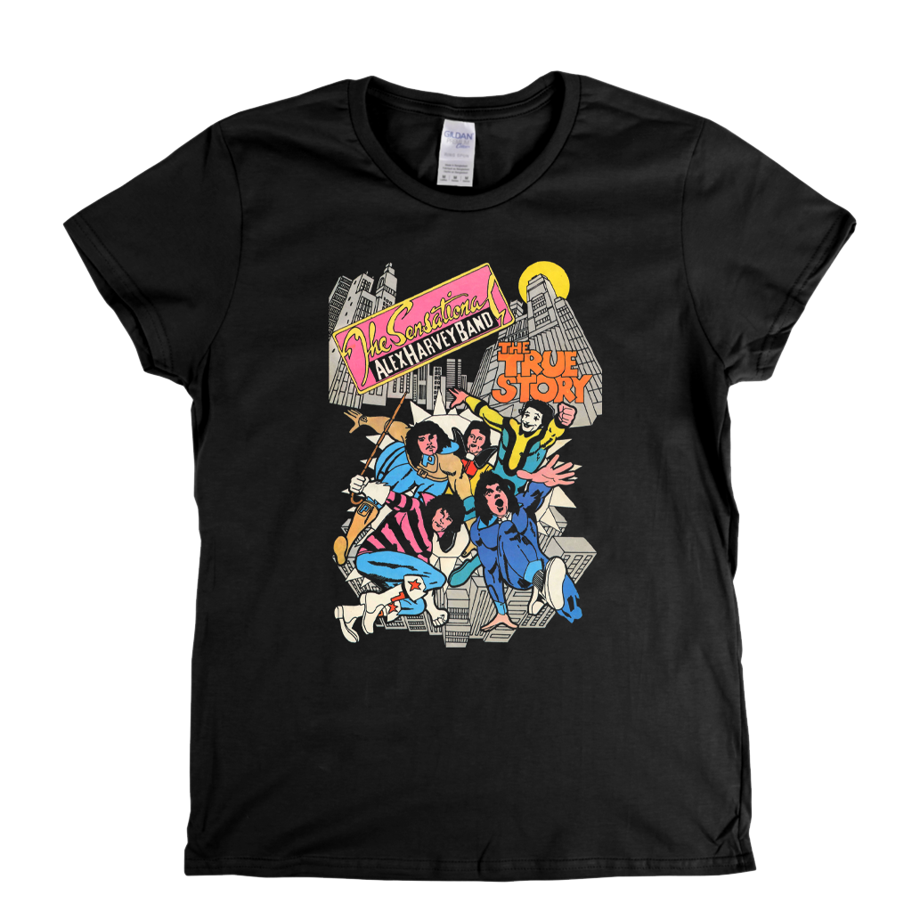 The Sensational Alex Harvey Band The True Story Womens T-Shirt