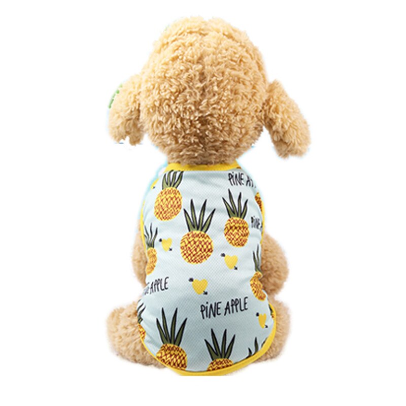 Sweet Pet Dog Couple Wear Summer Cool Puppy Clothes for Small Dogs Poodle Pug Dress Vest Shirt Dog Clothing T-shirt Bitch Skirt alx