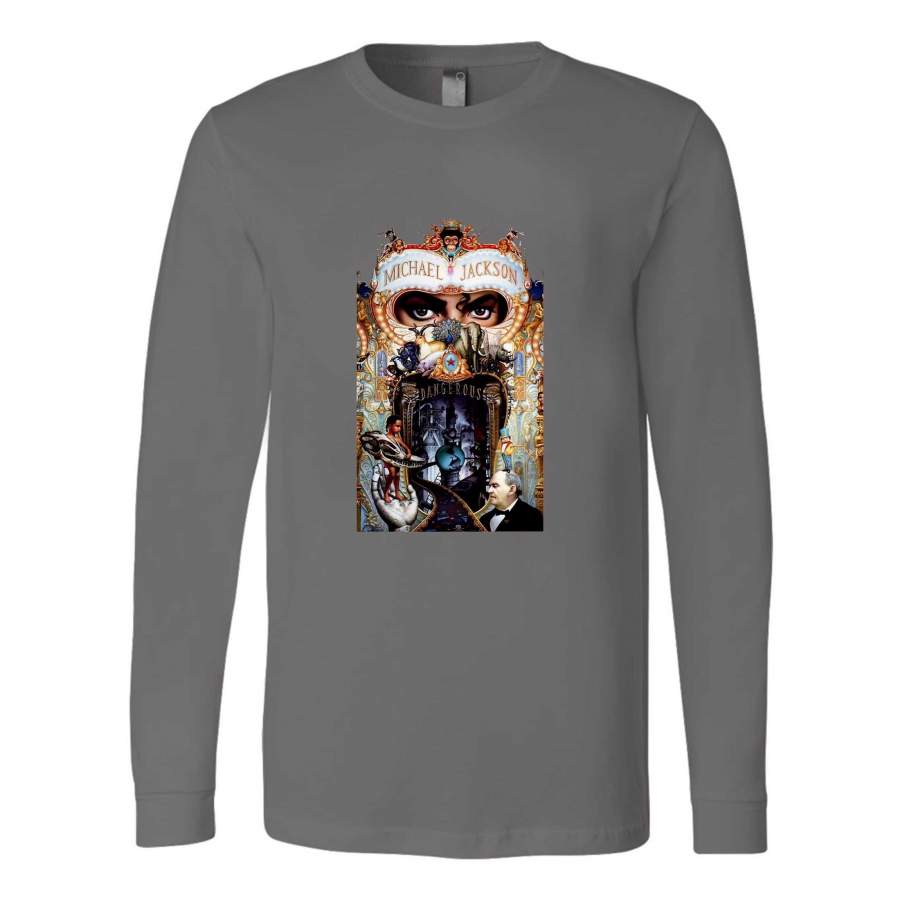 Michael Jackson Dangerous Graphic King Of The Pop Long Sleeve T-Shirt