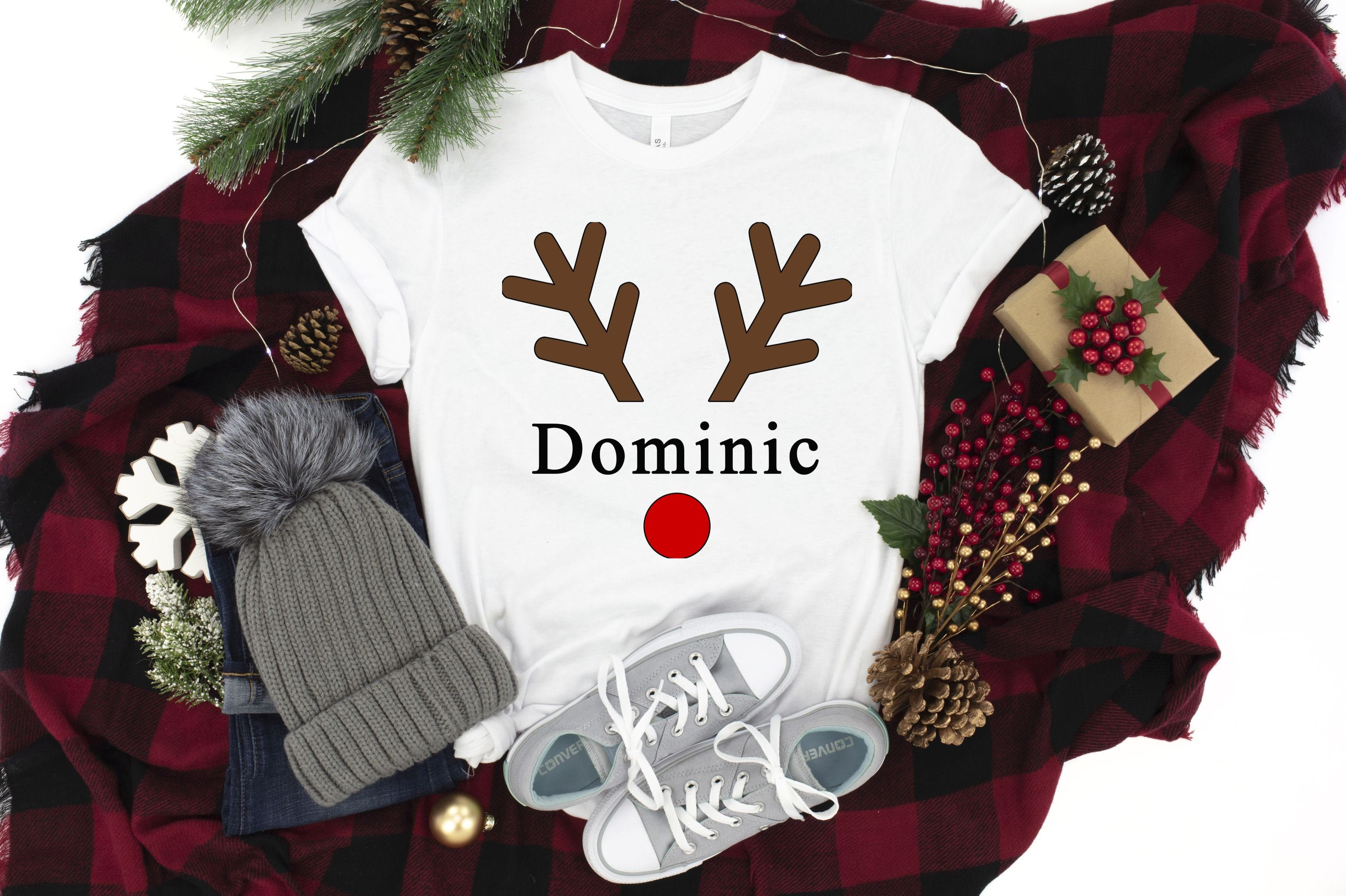 Personalized Christmas Shirt, Custom Christmas Shirt, Reindeer Shirt, Christmas Shirt, Merry Christmas Shirt, Christmas Gift