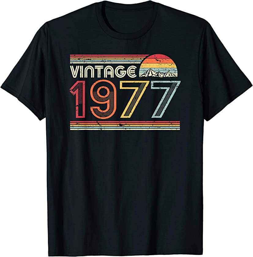 1977 Vintage Shirt, Birthday Gift Tee. Retro Style T-Shirt