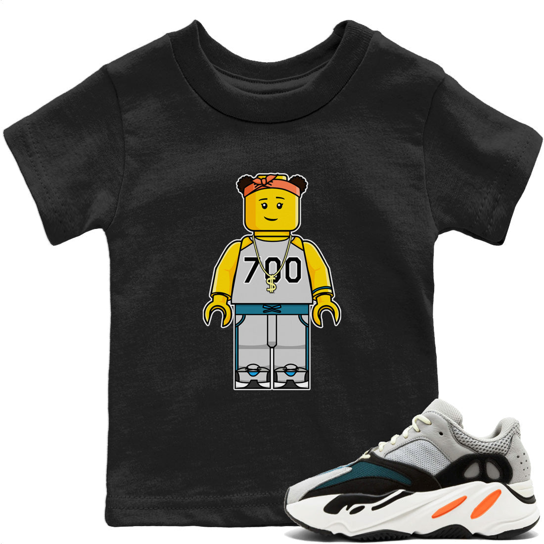 Block Minifigs Girl T-Shirt – Yeezy 700 Wave Runner Baby & Youth