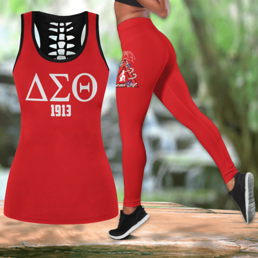 Delta Sigma Theta 1913 Tank- Top And Legging 3D All Oven Print