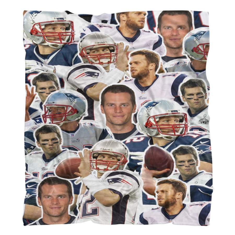 Tom Brady Fluffy Micro Fleece Throw Blanket