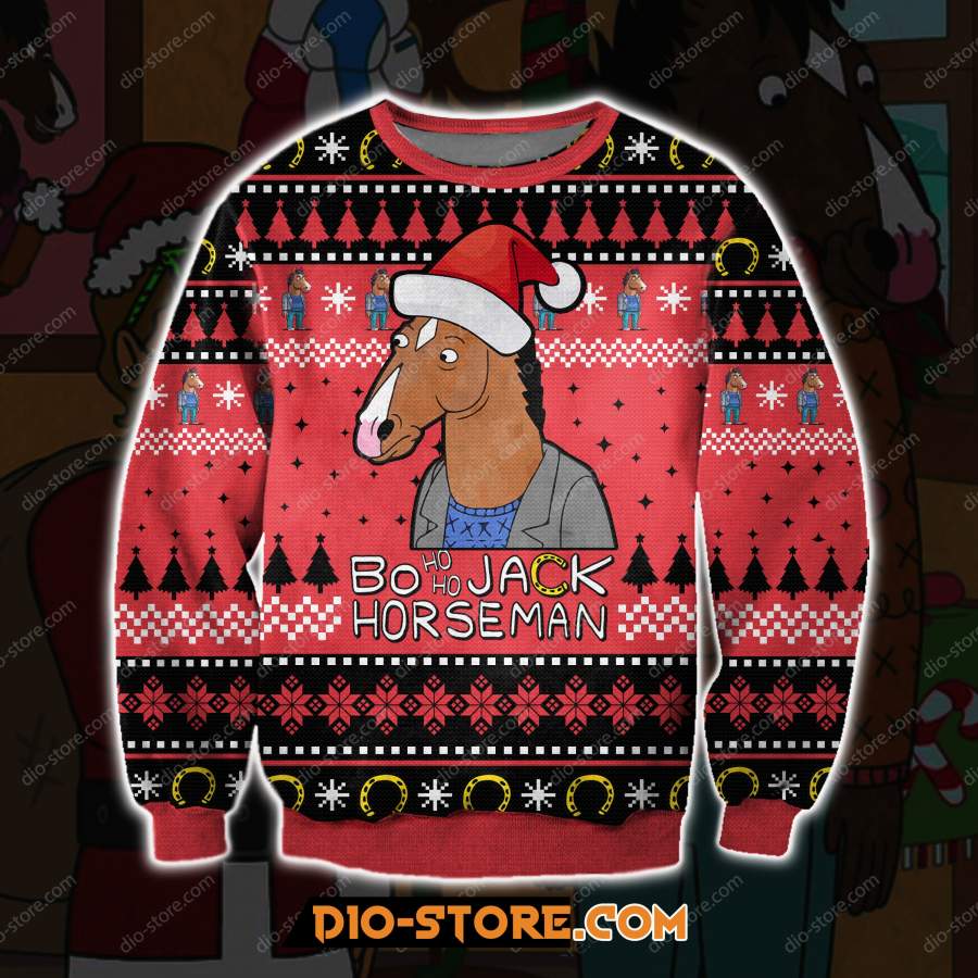 BOJACK HORSEMAN 3D PRINT UGLY CHRISTMAS SWEATSHIRT