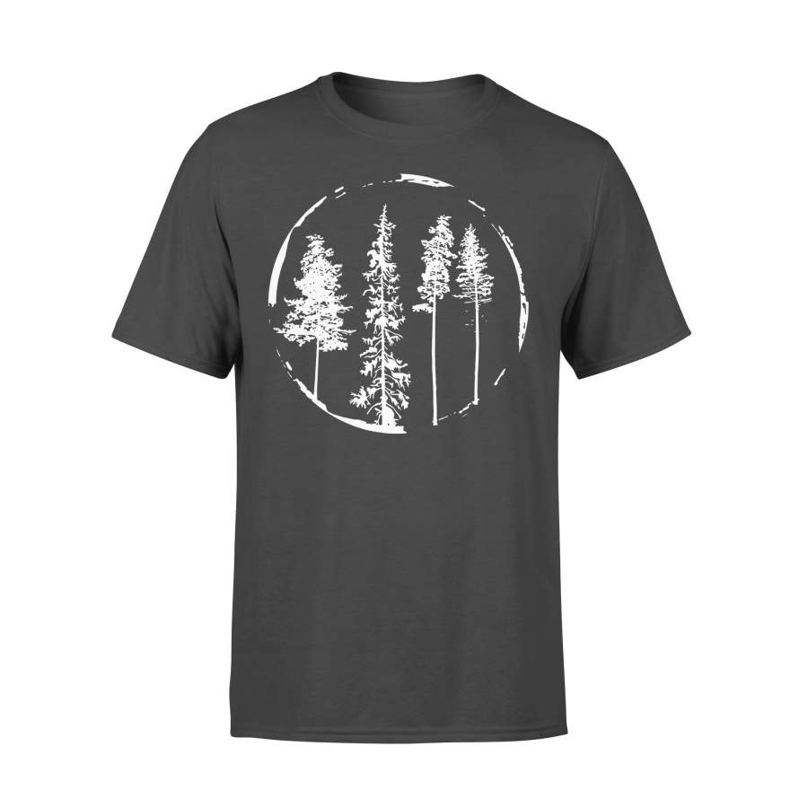 Floral Forest Circle Tree T-shirt