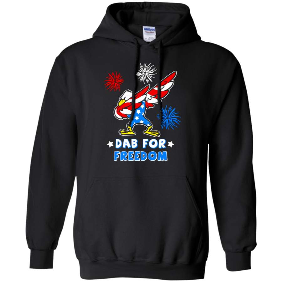 AGR Bald Eagle American Dab For Freedom 4th Of July Hoodie