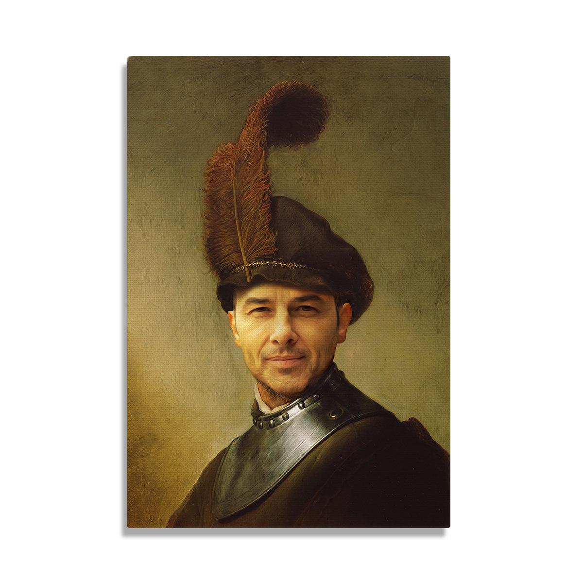 An Old Man In Military Costume – Custom Canvas