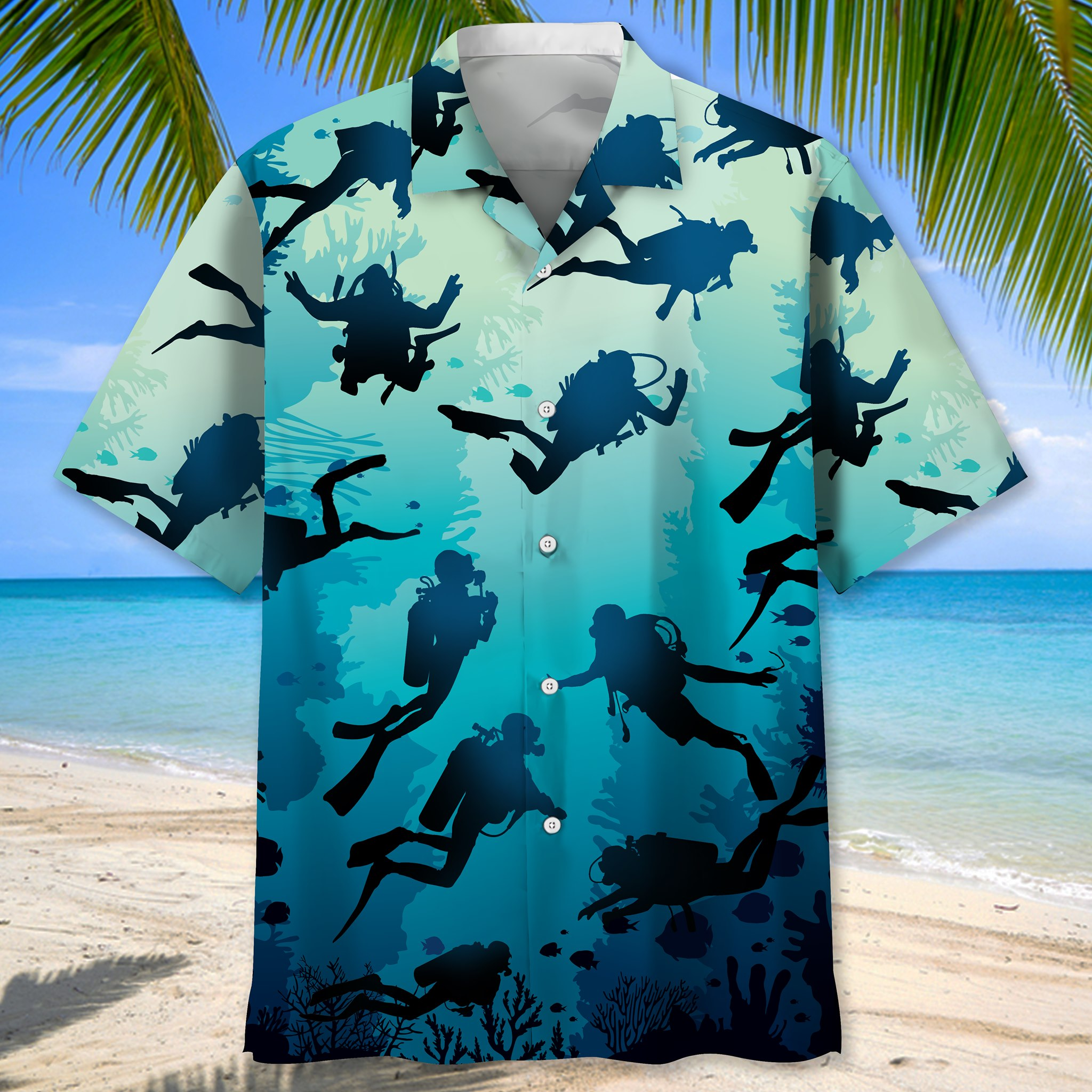 Scuba Diving Under Water Hawaii Shirt Ha23912