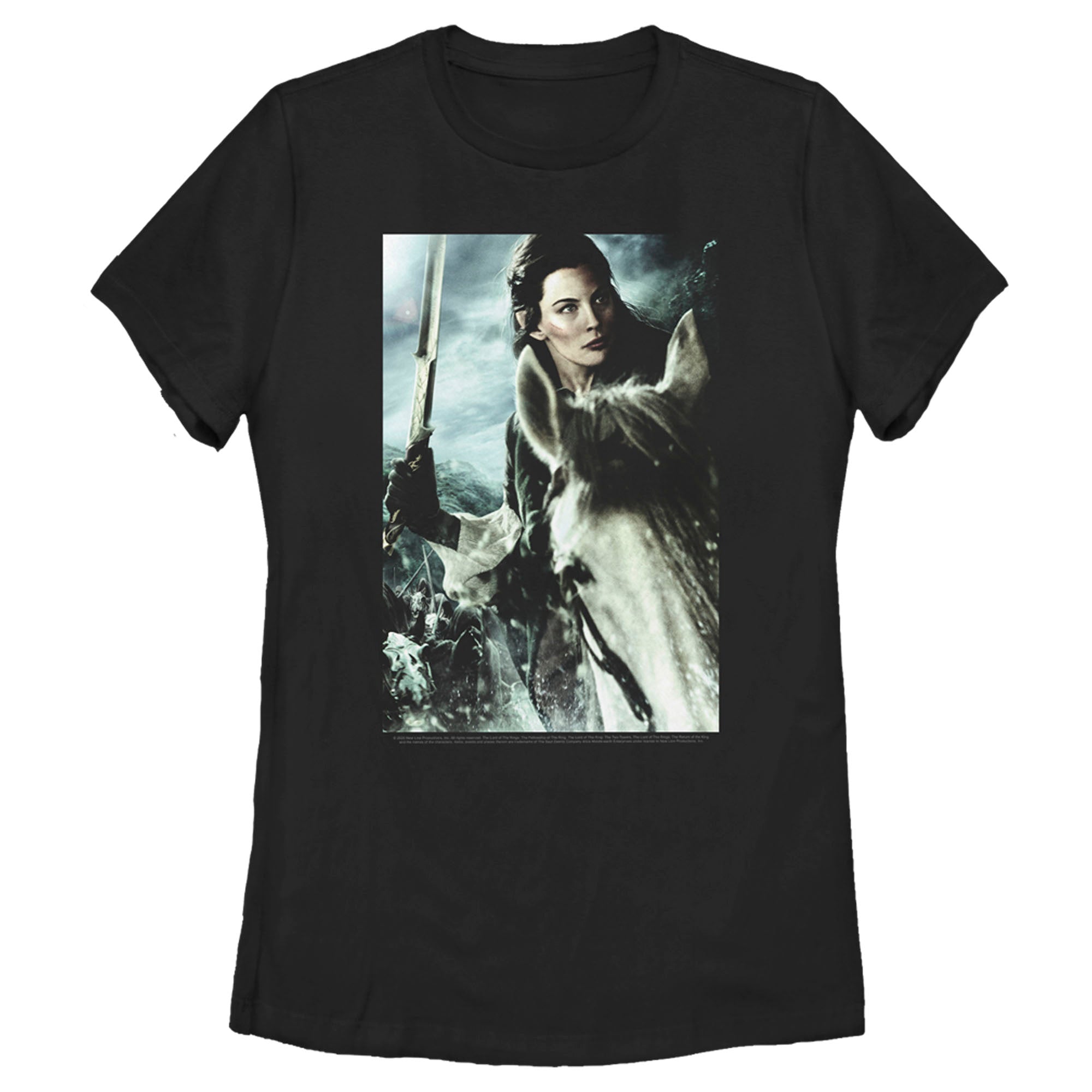 The Lord Of The Rings Women’S Fellowship Of The Ring Arwen Poster  T-Shirt