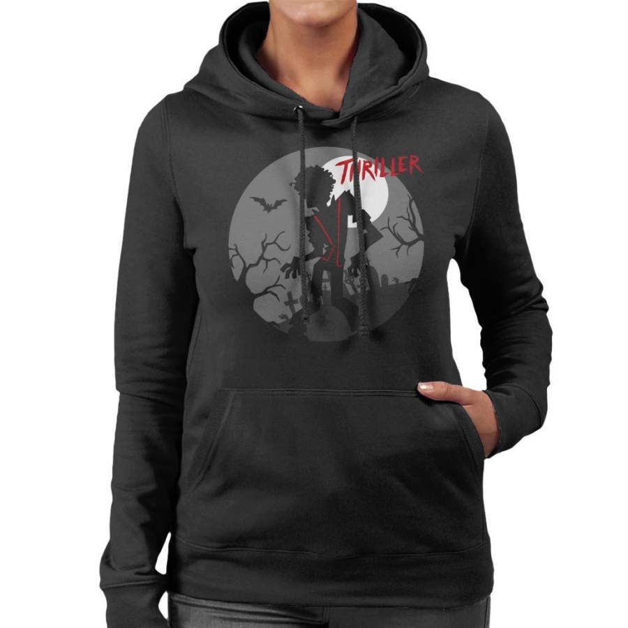 Michael Jackson Thriller Graveyard Silhouette Women’s Hooded Sweatshirt