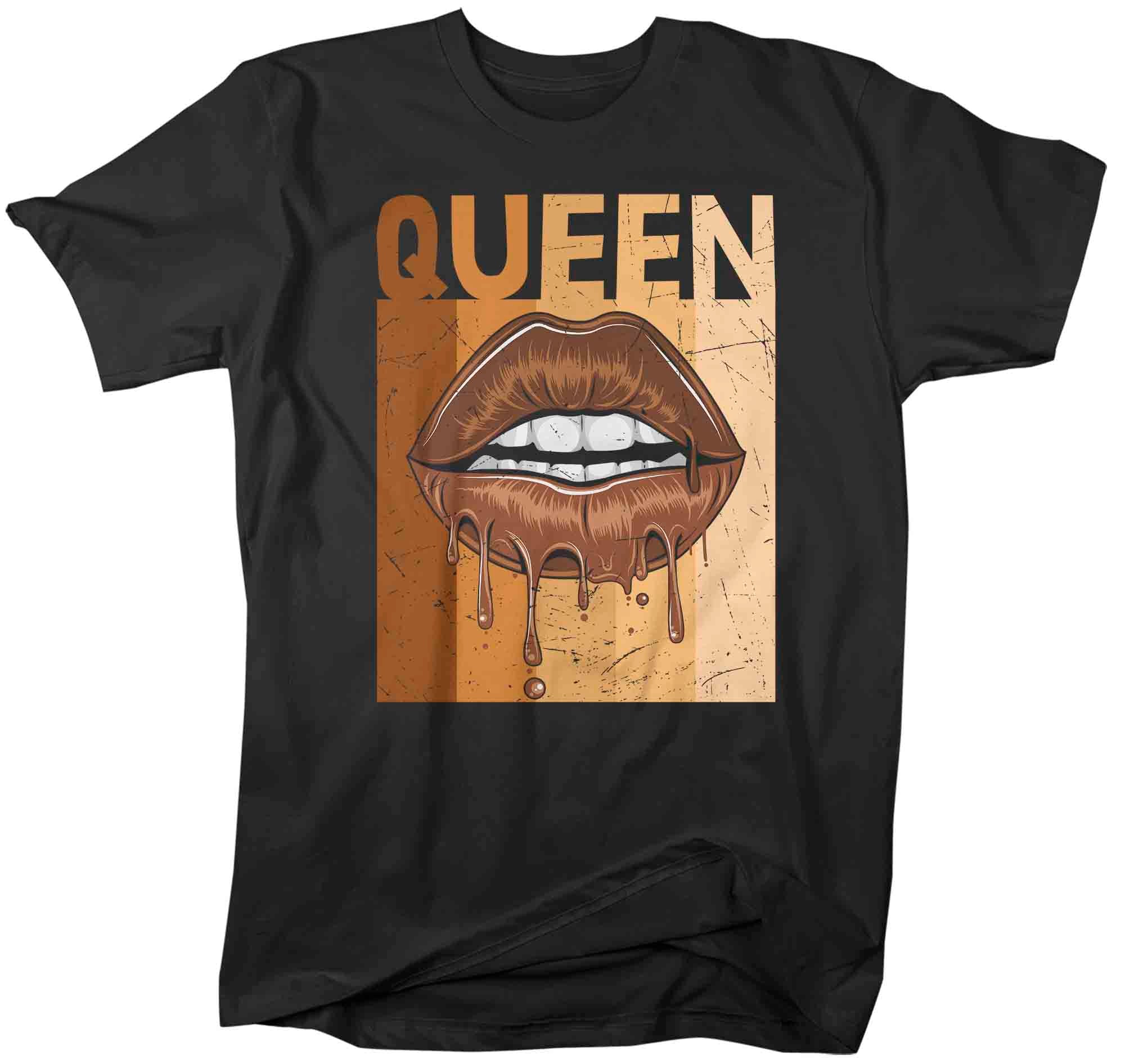 Men’S Black Queen Shirt Melanin T Shirt Juneteenth Tee African American Slavery 1865 Emancipation Day Tshirt Man Unisex