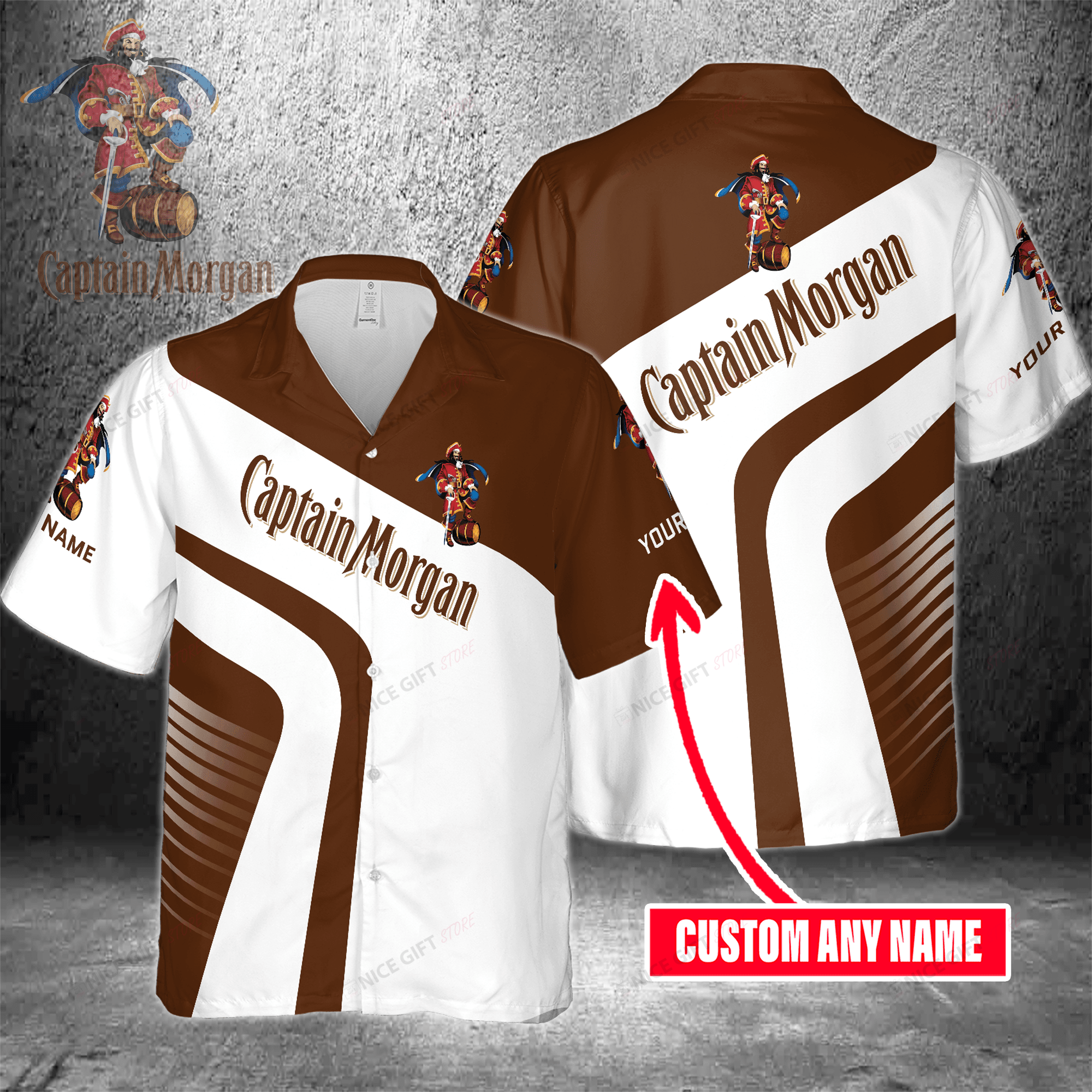 Captain Morgan Custom Name Hawaiian Shirt 3Hs-T5V5