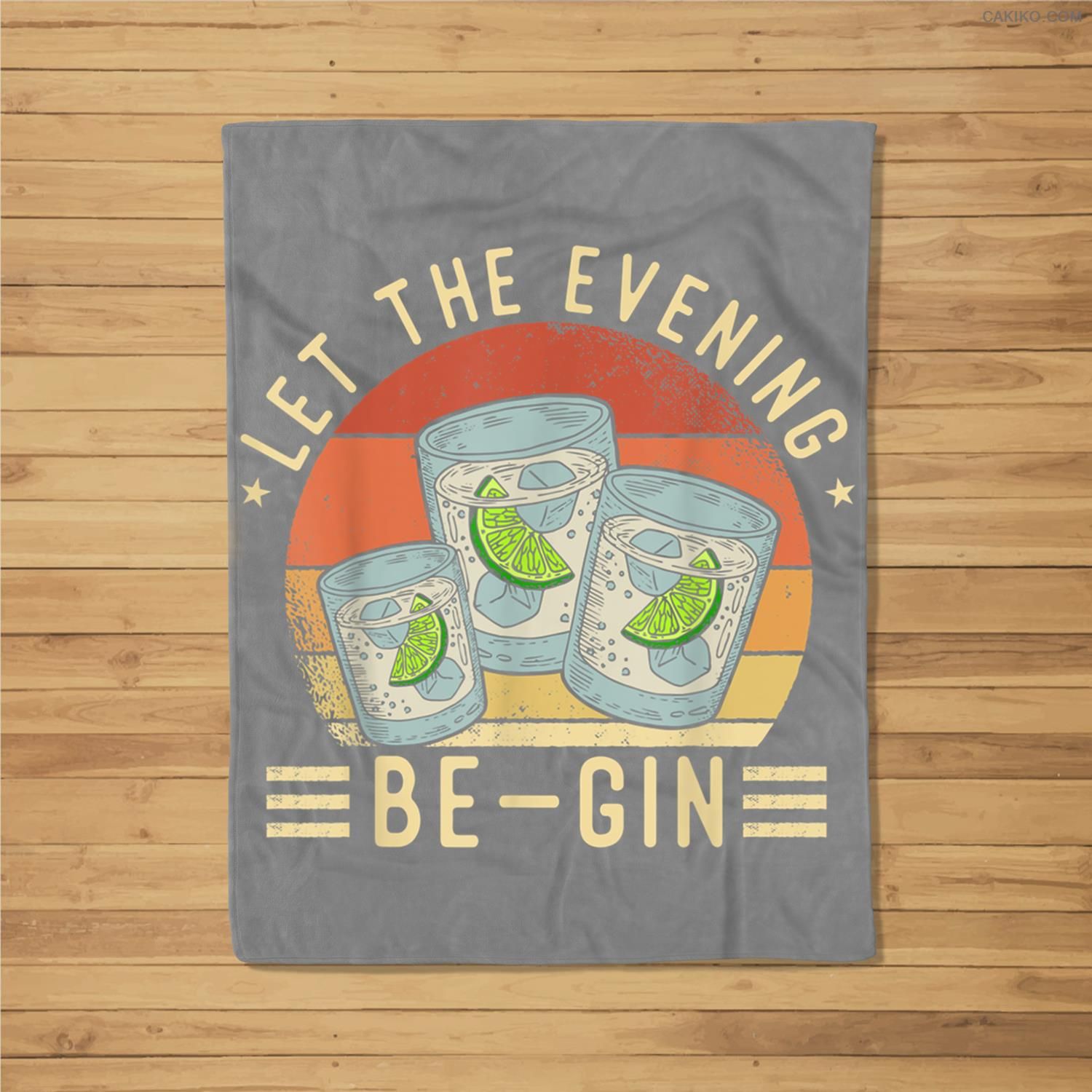 Let The Evening Be Gin , International Beer Day Fleece Blanket