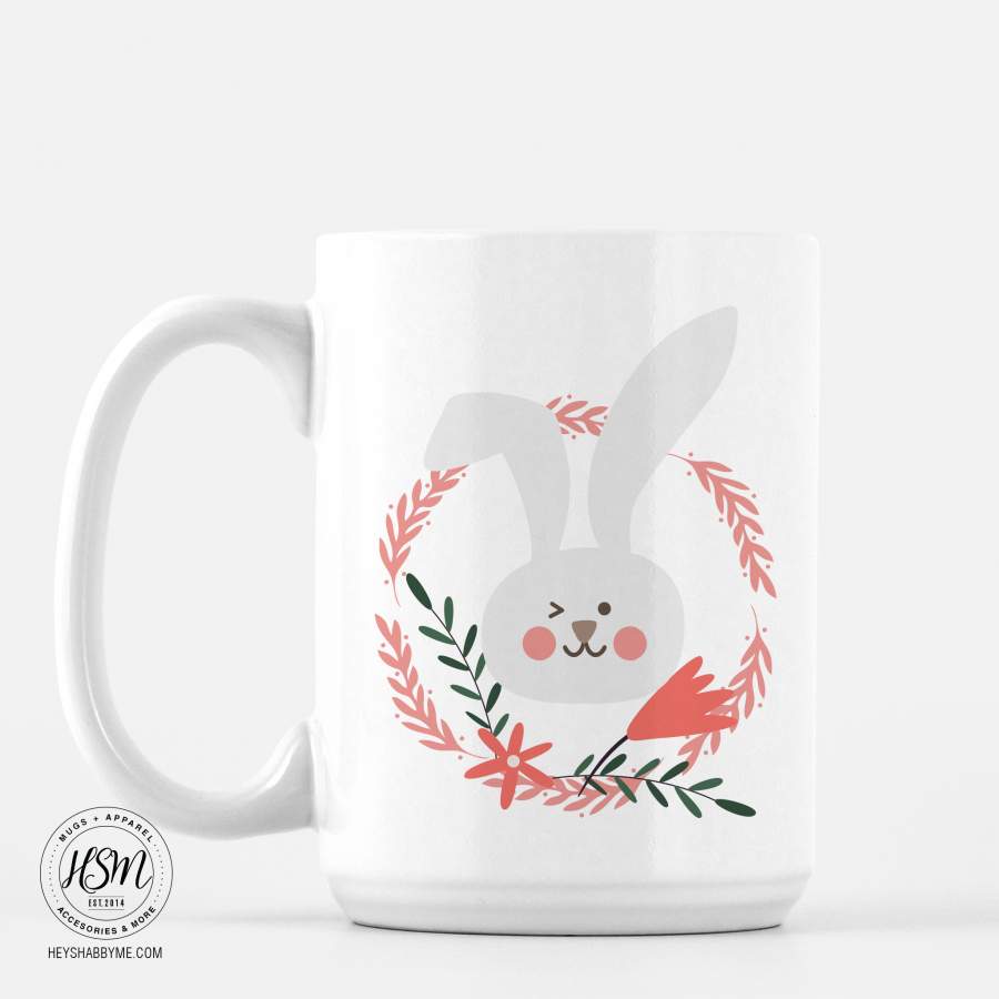 Bunny Wreath – Mug