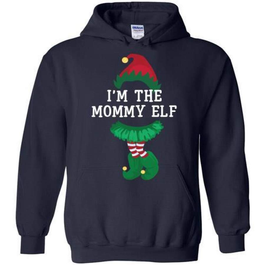 I’m The Mommy Elf Matching Family Pajamas Christmas Gift Hoodie