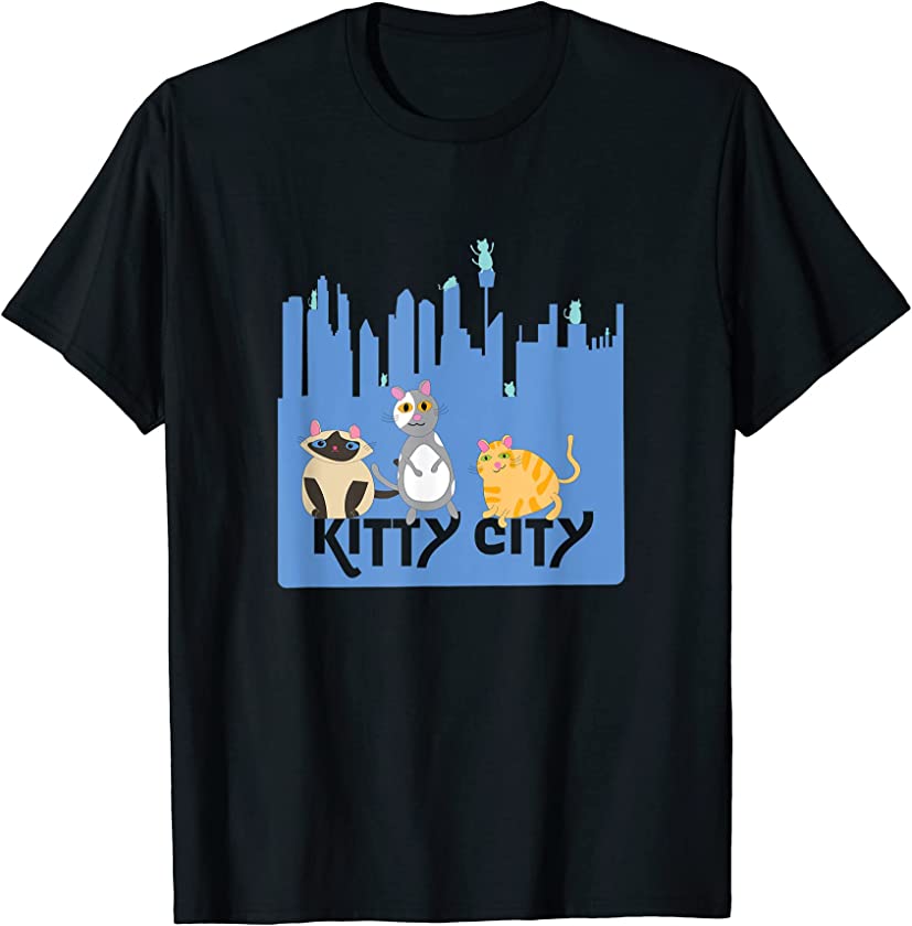 Kitty City – Funny Cat Kitten Kitty Cityscape T-Shirt