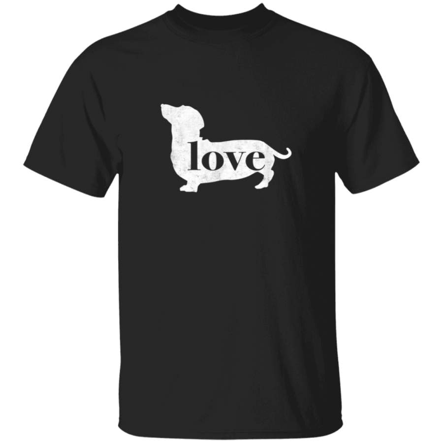 Dachshund  Weiner Dog Love  A Vintage Style Graphic TShirt