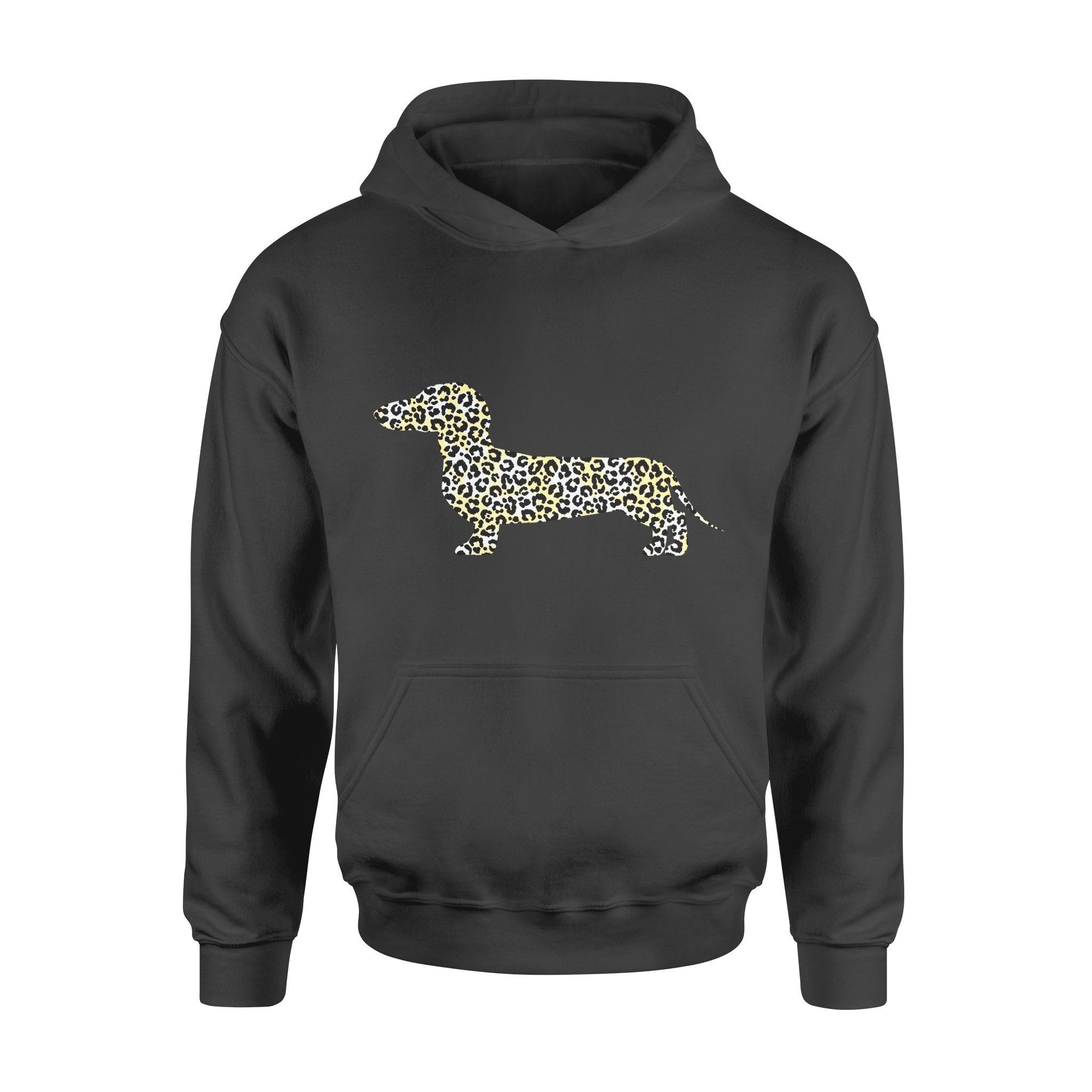 Dog Gift Idea Cute Dachshund In Leopard Print Best Girl T-Shirt – Standard Hoodie