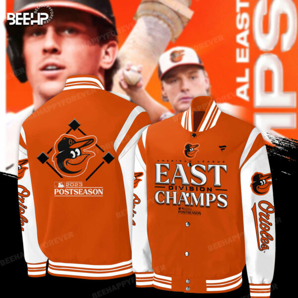 ..Baltimore Orioles 2023 Al East Division Champions Baseball Jacket