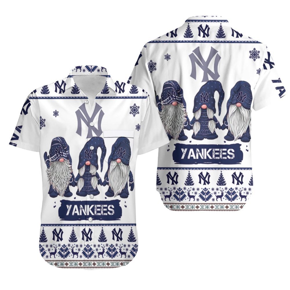 Christmas Gnomes New York Yankees Ugly Sweatshirt Hawaii Shirt Ha30927