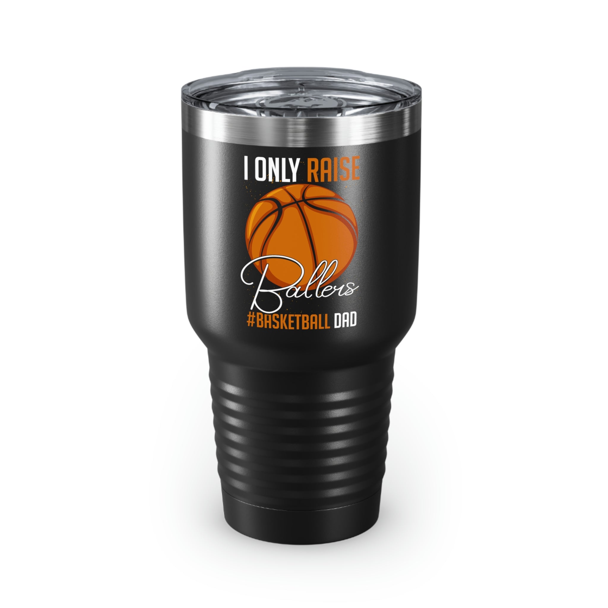 30Oz Tumbler Stainless Steel Colors Hilarious Ballers Coaching Mentoring Educating B-Ball Player Teaching Dribbling