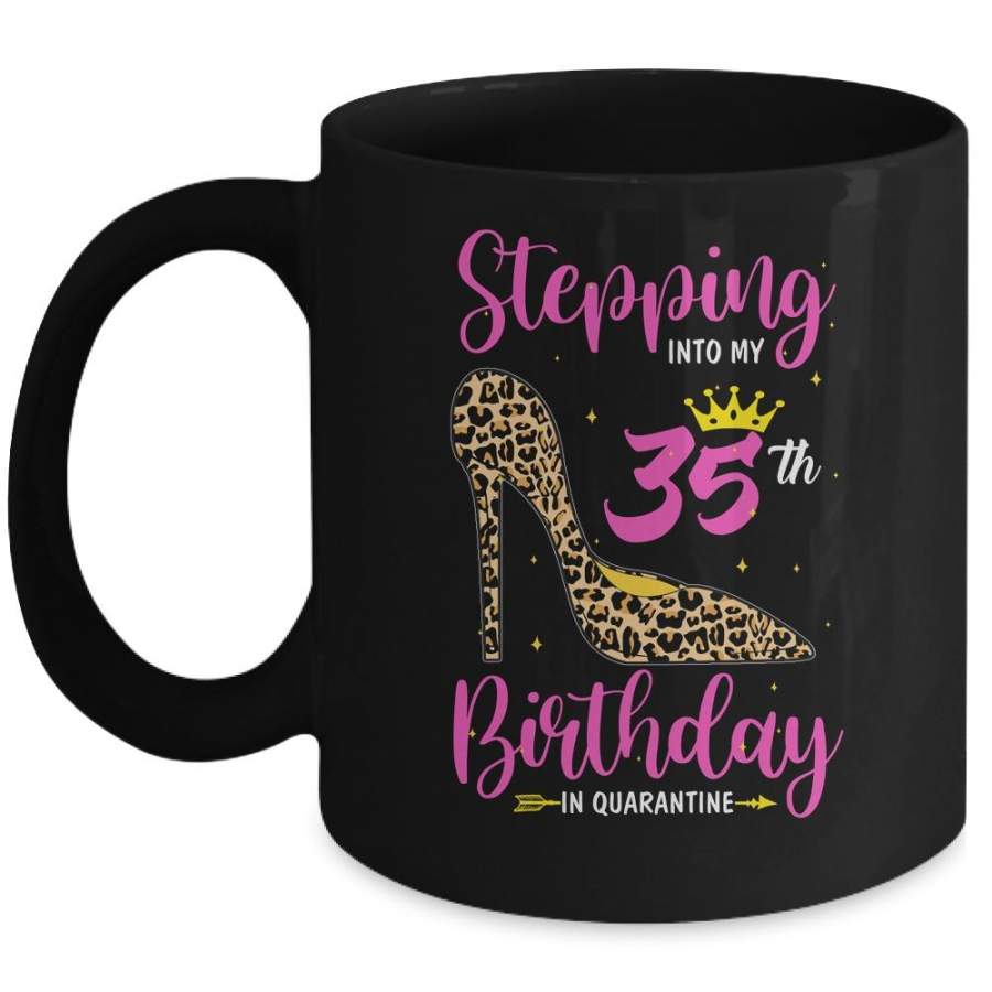 Stepping Into My 35th Birthday Quarantine Leopard Mug