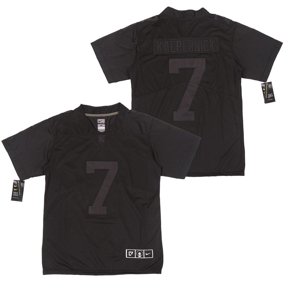 Colin Kaepernick 7 San Francisco 49Ers Inwithkap All Black Jersey