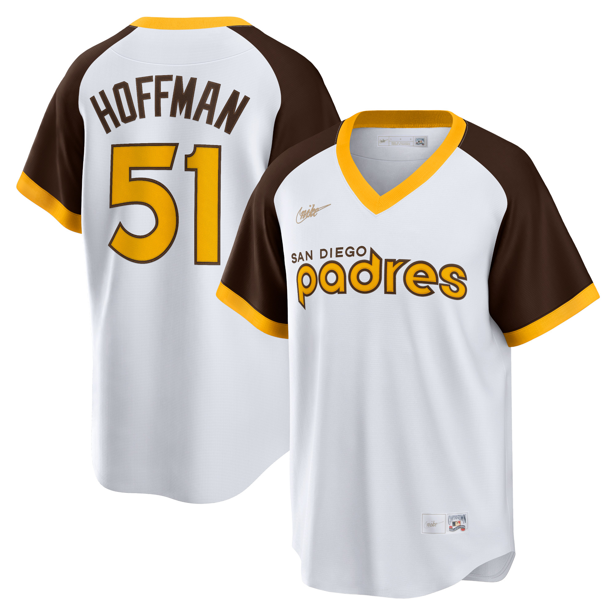 Men’s San Diego Padres Trevor Hoffman White Home Cooperstown Collection Player Jersey