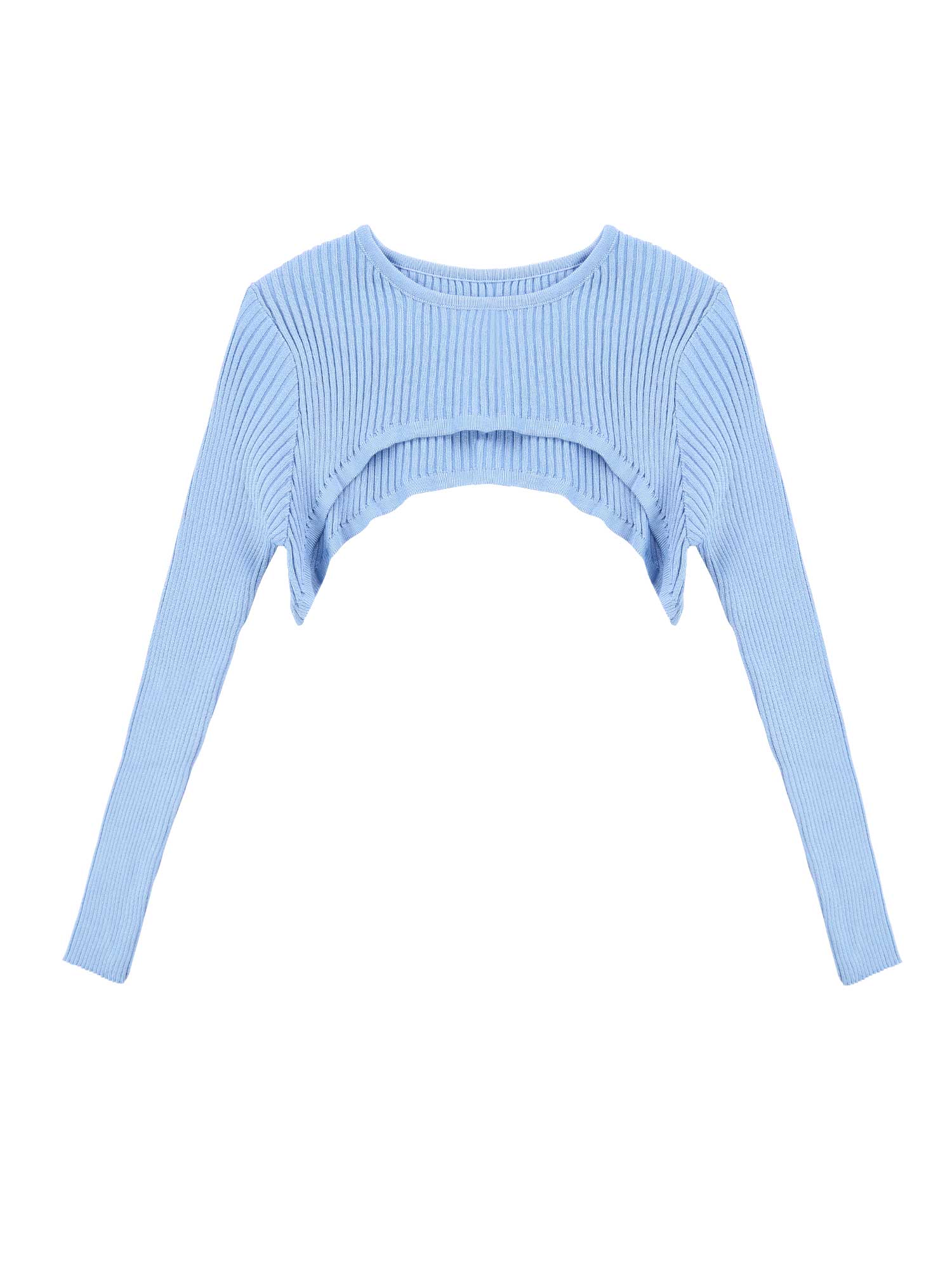 Women Sexy Hollow Out Solid Ribbed Sweater Crop Top Spring Autumn O Neck Long Sleeve Cropped Pullover Shrug Tops Grey Tee Shirt alx