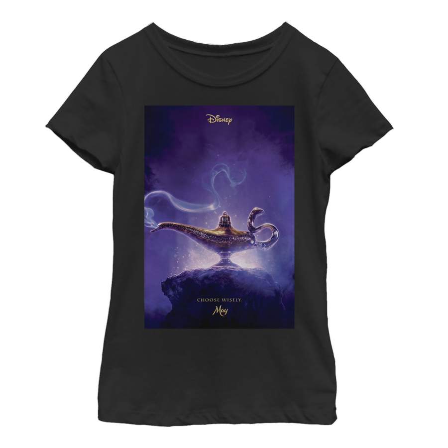 Aladdin Girl’s Choose Wisely Movie Poster  T Shirt