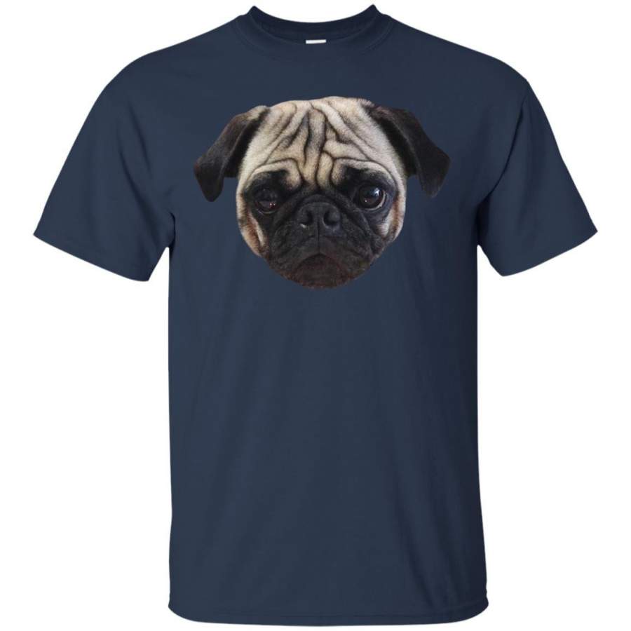 CUTE PUPPY – Cute Caesar the Pug Face by AiReal Apparel T Shirt & Hoodie