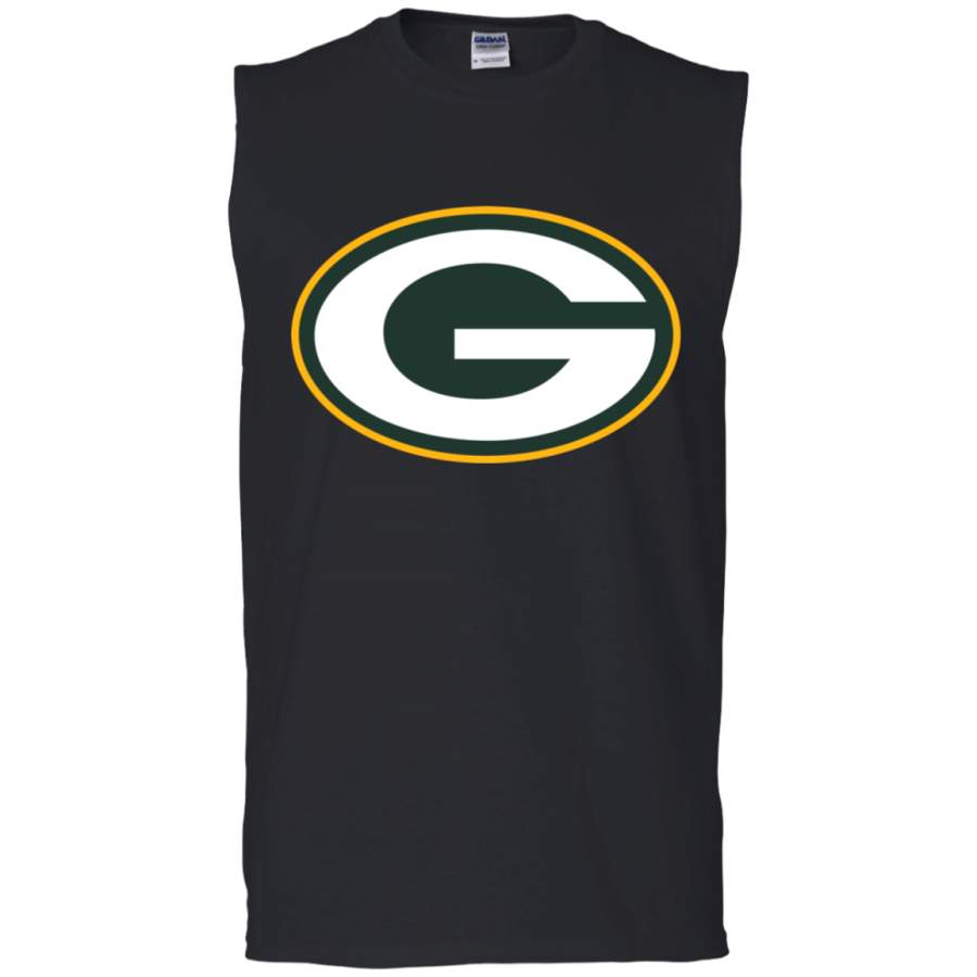 Green Bay Packers Team Logo G270 Men’s Ultra Cotton Sleeveless T-Shirt