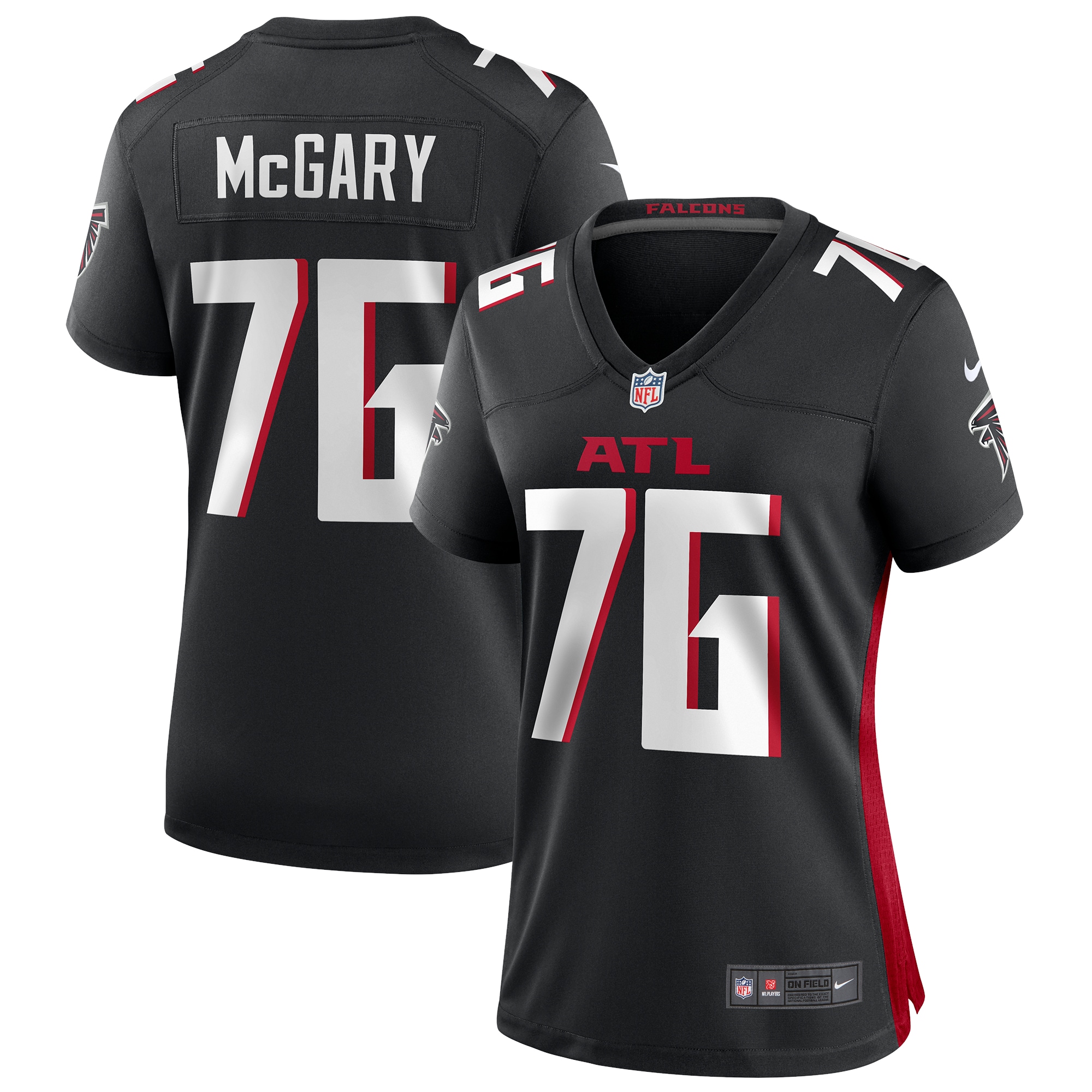 Women’s Atlanta Falcons Kaleb McGary Black Game Jersey