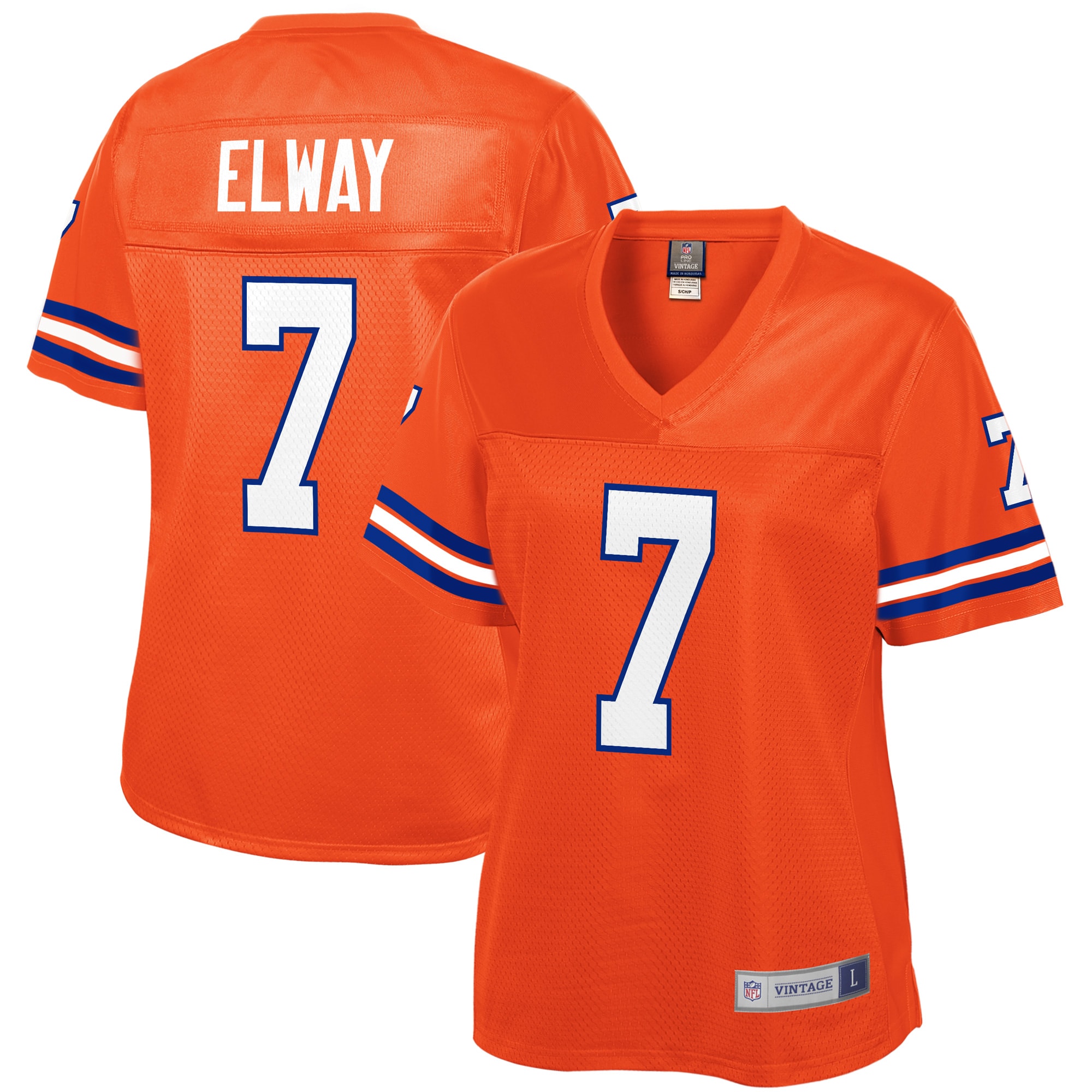 Women’s Denver Broncos John Elway NFL Pro Line Orange Retired Player Jersey