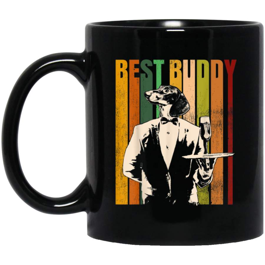 Dachshund Vintage Wiener Best Buddy Mug