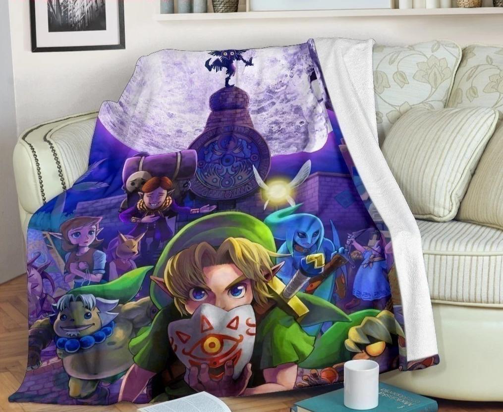 Zelda Majora’s 3D Blue Full Character Premium Blanket
