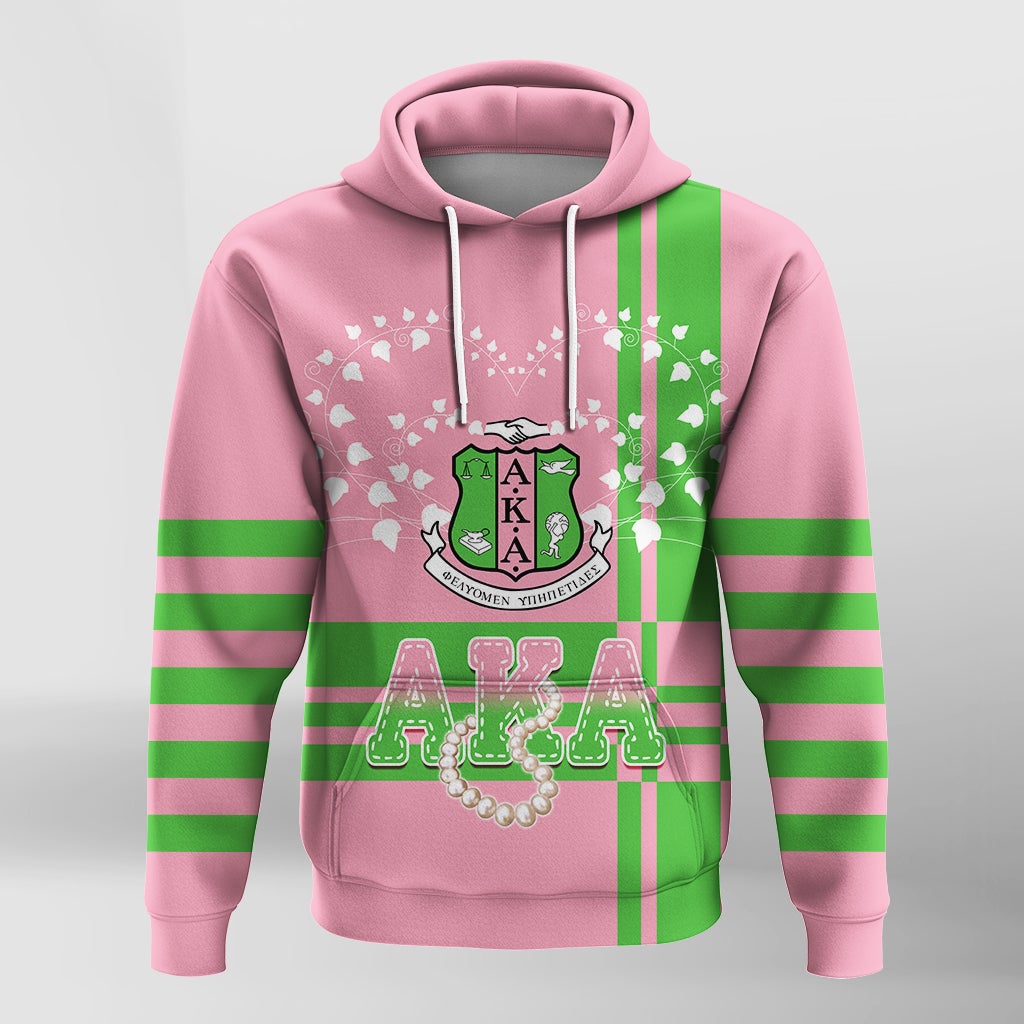 Alpha Kappa Alpha Personalized Hoodie Skeewee Simple Style