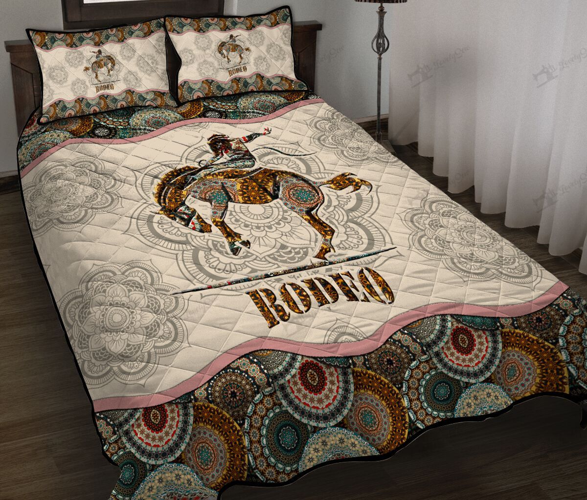 BIE20090304-BIQ20090304 Rodeo Quilt Bed Set & Quilt Blanket