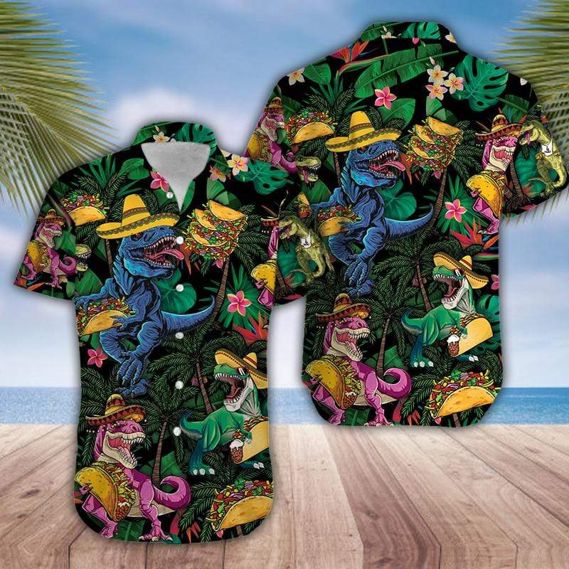 Dinosaur Love Tacos Aloha Hawaii Shirts For Men And Women Ha53802