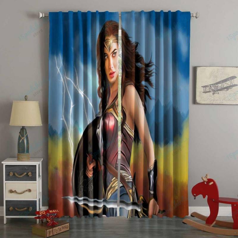 3D Printed Wonder Woman Style Custom Living Room Curtains