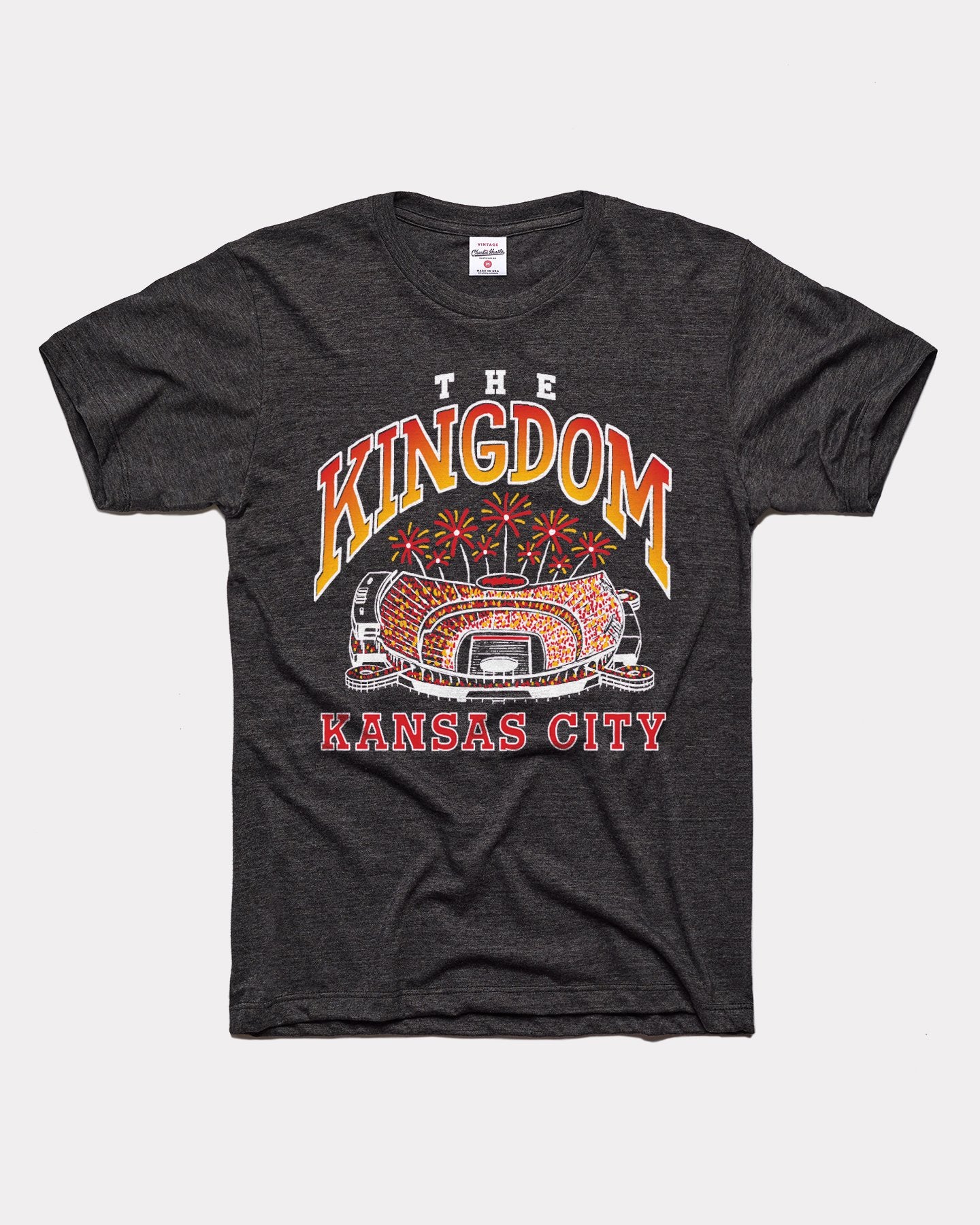 Kansas City Stadium Kingdom Vintage Black T-Shirt