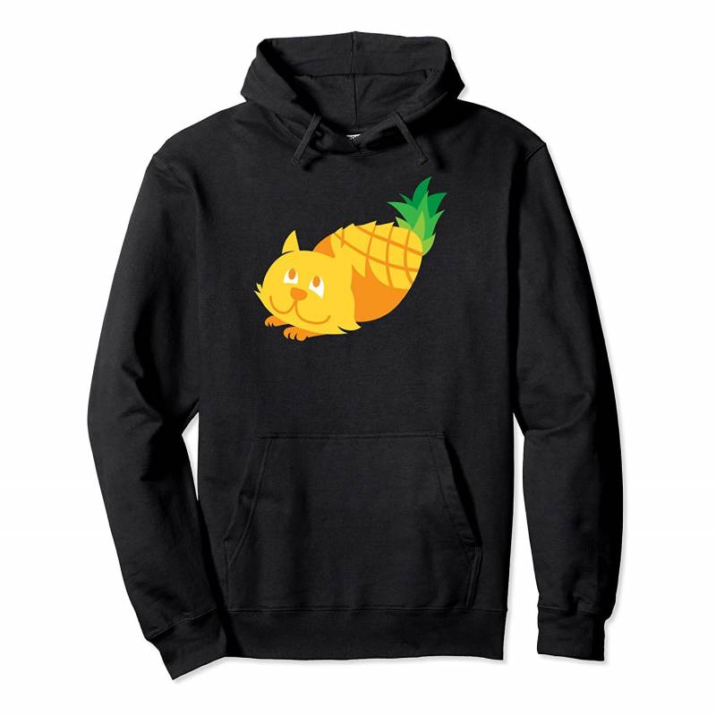 Pineapple Cat | Funny Irony Fruit-Animal Gift Pullover Hoodie, T-Shirt, Sweatshirt