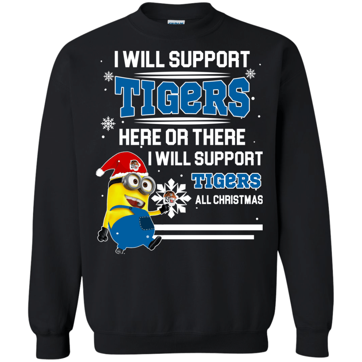 Awesome Tennessee State Tigers Minion Ugly Christmas Sweaters Support Here Or There All Christmas Sweatshirts