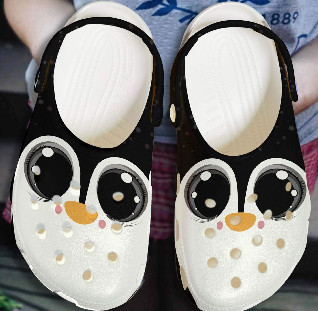 Penguins Personalized Clog, Custom Name, Text, Color, Number Fashion Style For Women, Men, Kid, Print 3D Adorable Penguin