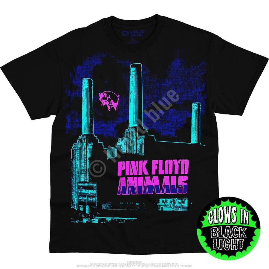 Pink Floyd Animals Blacklight Standard Short-Sleeve T-Shirt