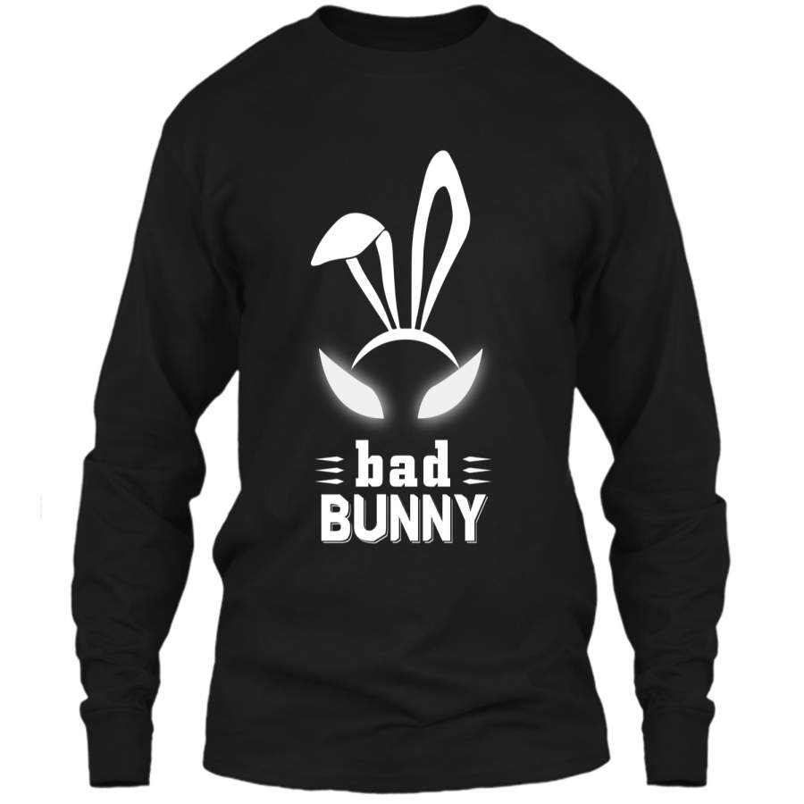 Bad Bunny Custom T Shirt Cute and funny bunny Easter bunny LS Ultra Cotton Tshirt