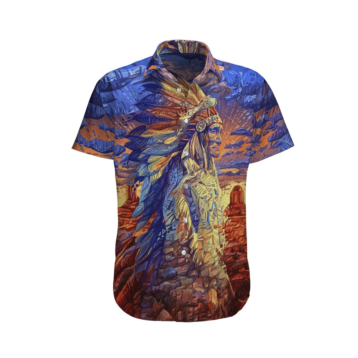 Native America Colorful Amazing Design Unisex Hawaii Shirt For Men And Women Ha72766