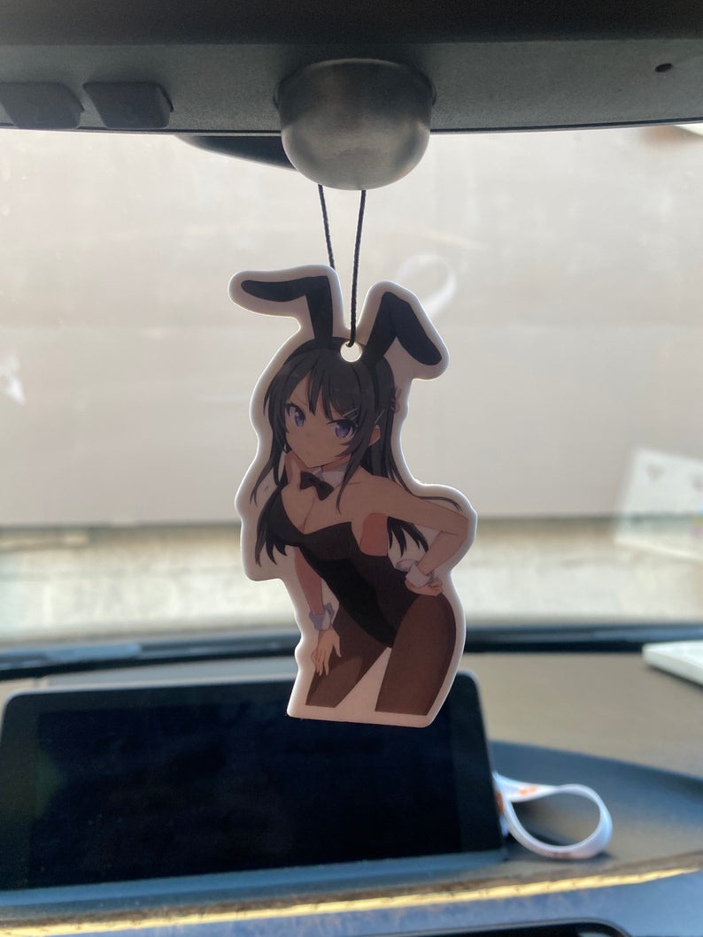 Bunny Girl Car Hanging Ornament -Air Freshener Anime Ahegao Manga