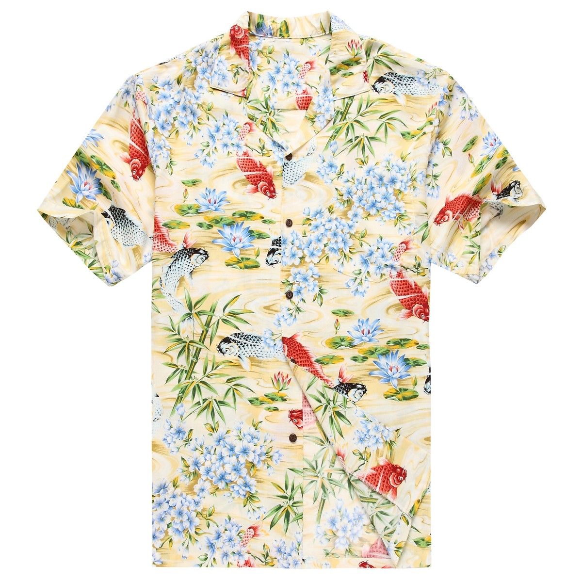 Koi Yellow Amazing Design Hawaii Shirt Ha36908